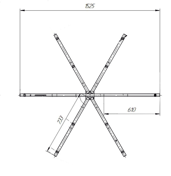 Рама с комплектующими 1Marka OMEGA New 180х180 03ом1818 Рама с комплектующими 1Marka OMEGA New 180х180 03ом1818